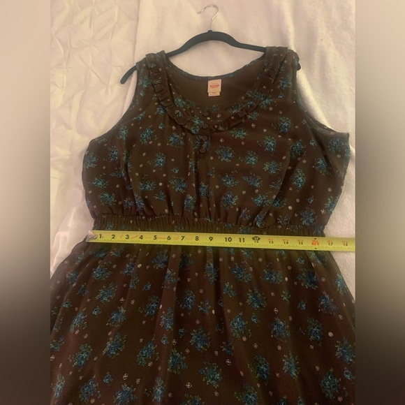 Mossimo Vintage 00s Brown Floral Mini Dress - Picture 6 of 14